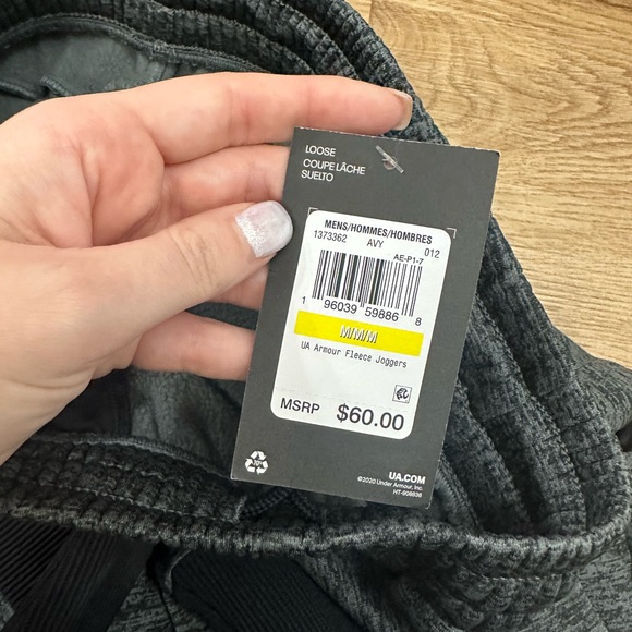 Under Armour fleece joggers NWT - Picture 2 of 2